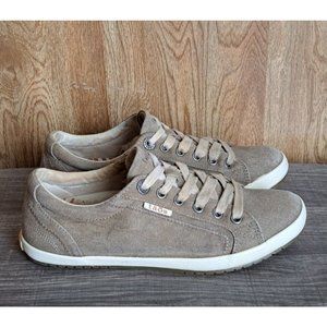 Taos Star Canvas Sneaker Shoe Womens Size 7.5 Brown